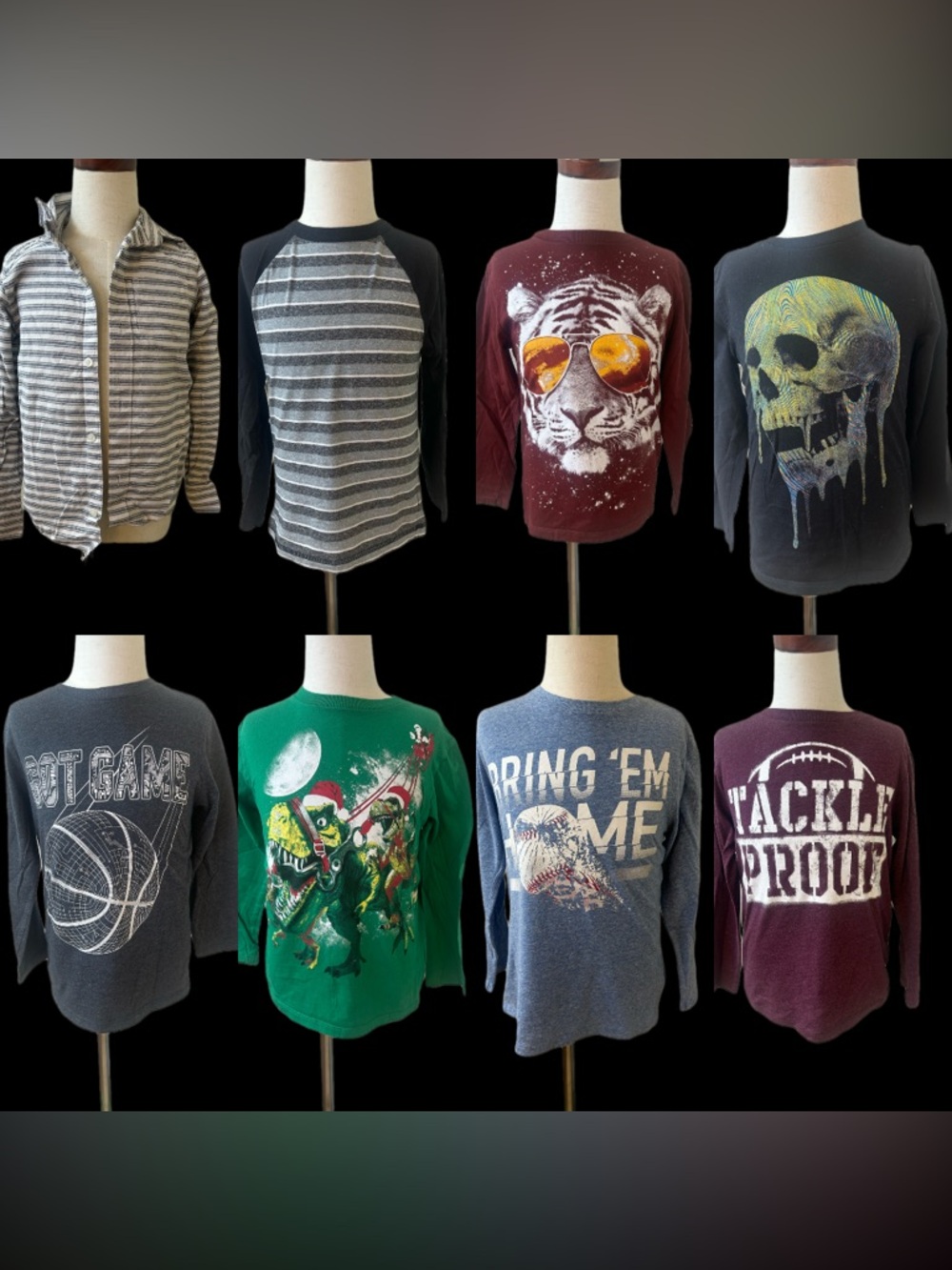 The Children's Place Long Sleeve Boys 5/6 Shirt Bundle